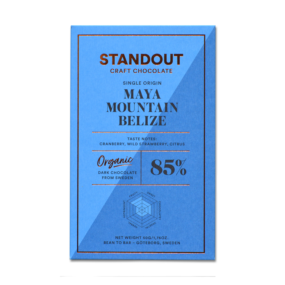 STANDOUT CHOCOLATE - Maya Mountain, Belize 85% BIO